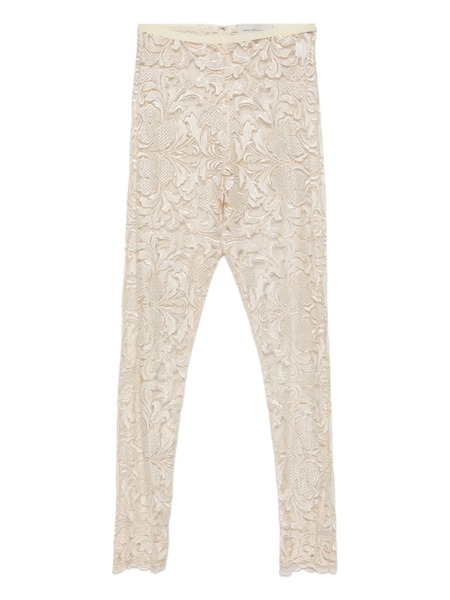  Gemy Maalouf Floral-lace Leggings - Neutrals 