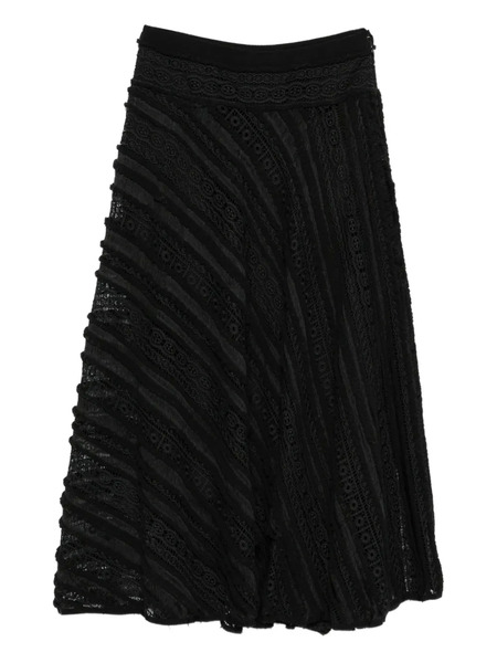  Gemy Maalouf Lace-paneled Skirt - Black 