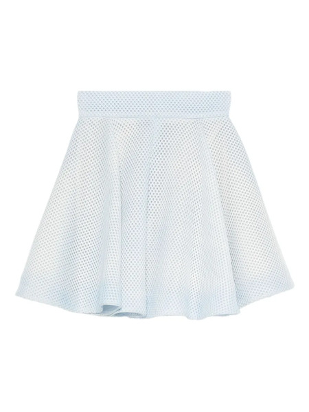  Gemy Maalouf Mesh-textured Flared Skirt - Blue 