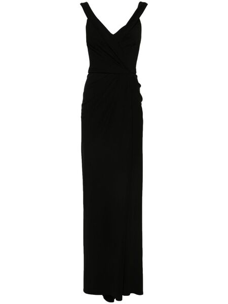  Gemy Maalouf Off-shoulder Draped Gown - Black 