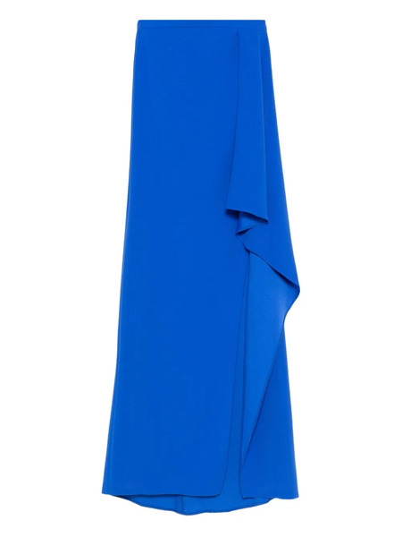 Gemy Maalouf Ruffled Asymmetric Maxi Skirt - Blue 