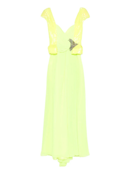  Gemy Maalouf Sequin-embellished Bodice Skirt - Green 
