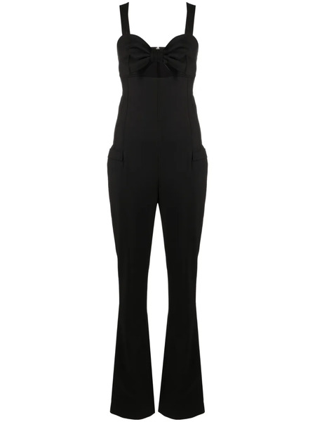  Genny Bow-detail Sleeveless Jumpsuit - Black 