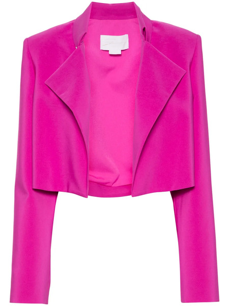  Genny Crystal-embellished-buttons Cropped Blazer - Pink 