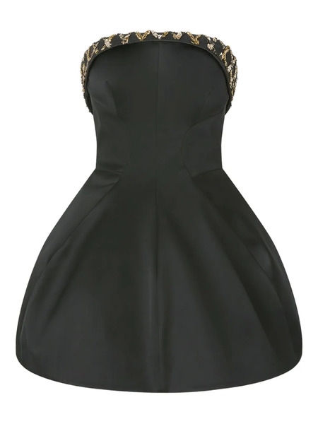  Genny Embellished Strapless Dress - Black 