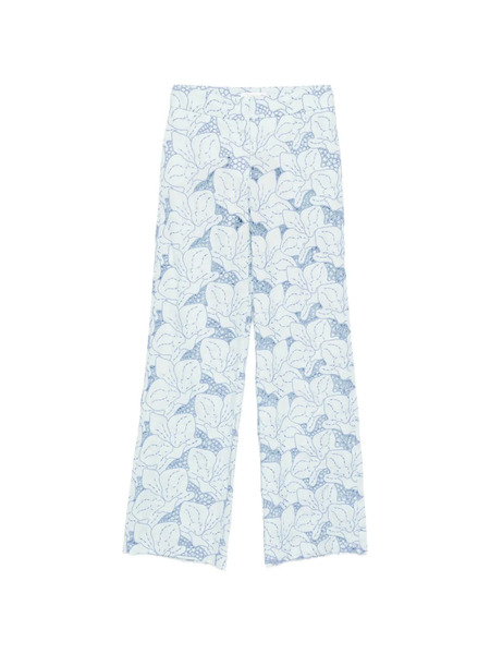  Genny Embroidered Trousers - Blue 