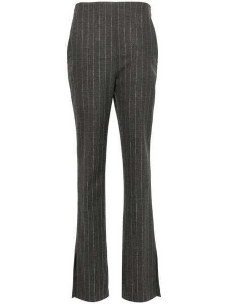  Genny Pinstripe Wool Trousers - Grey 