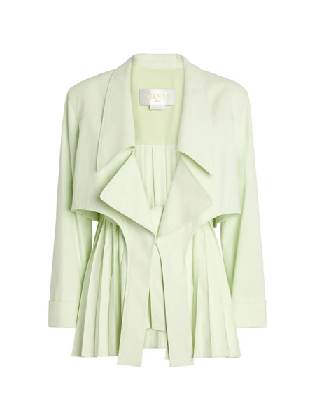  Genny Pleated Cropped Jacket - Green 