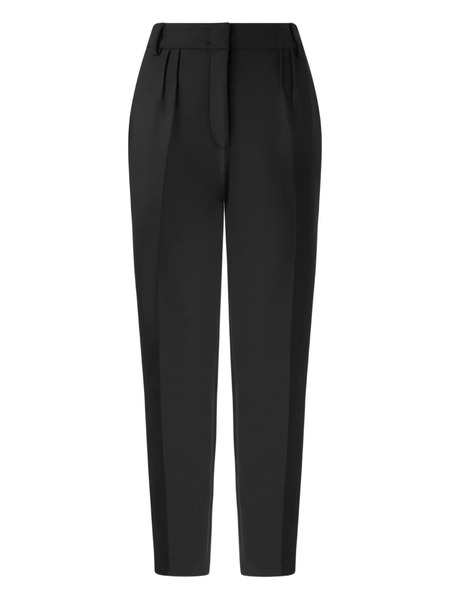  Genny Pleated-front Trousers - Black 