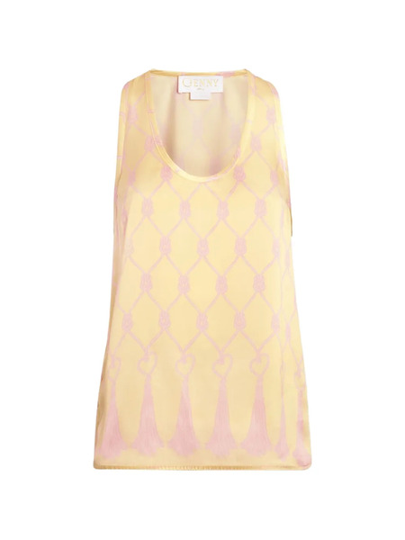  Genny Printed Blouse - Yellow 
