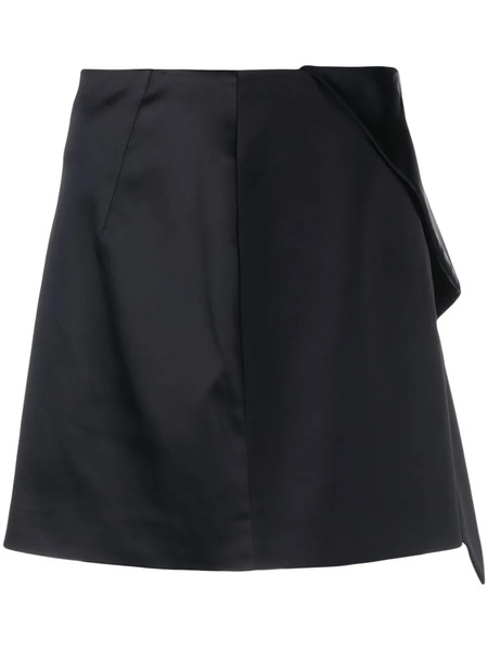  Genny Satin-finish Miniskirt - Black 
