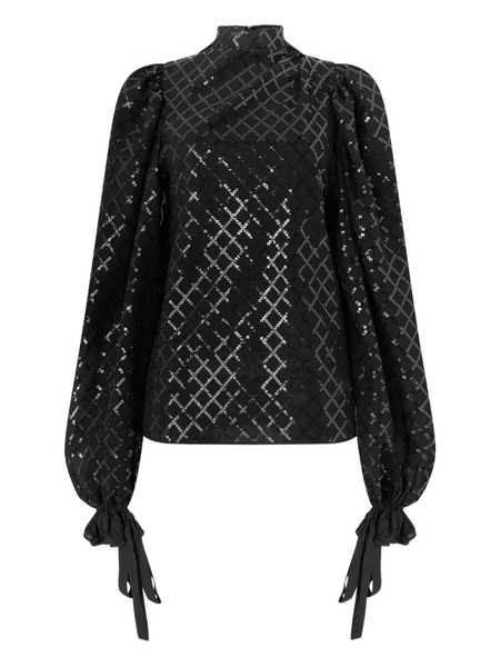  Genny Sequin-embellished Top - Black 