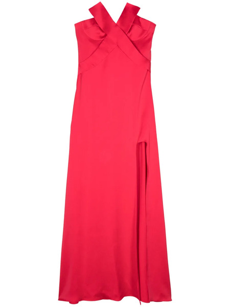  Genny Strapless Satin Gown - Red 