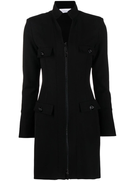  Genny Zip-up Tailored Minidress - Black 