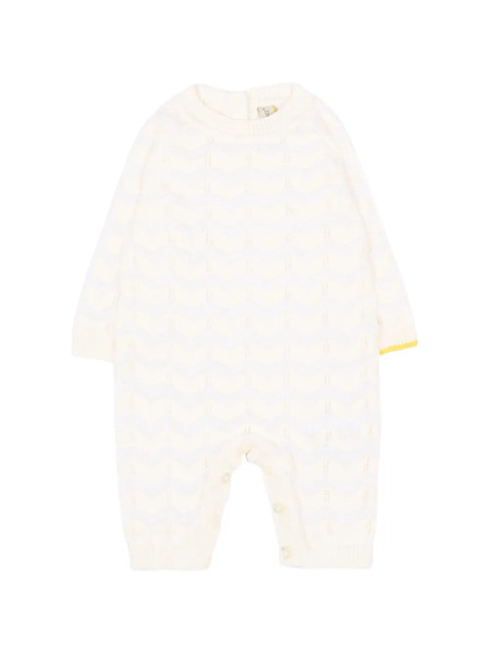  Gensami Kids Chevron-patterned Romper - Neutrals 