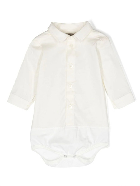  Gensami Kids Long-sleeve Button-up Shorties - Neutrals 
