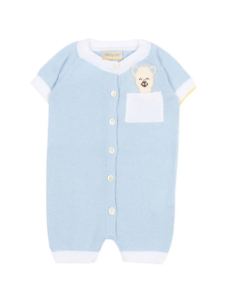  Gensami Kids Pocket-bear Romper - Blue 