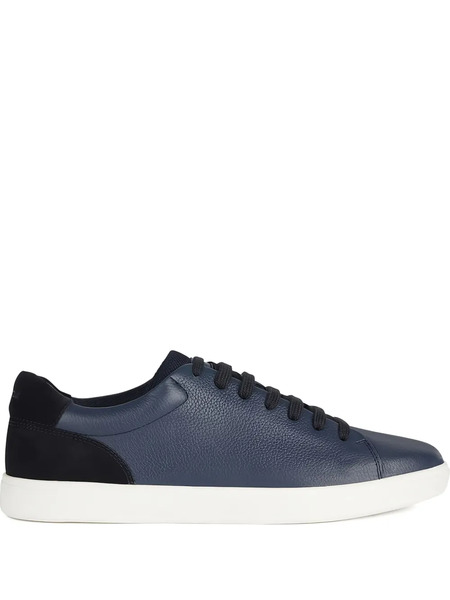  Geox Avola Leather Panel Trainers - Blue 