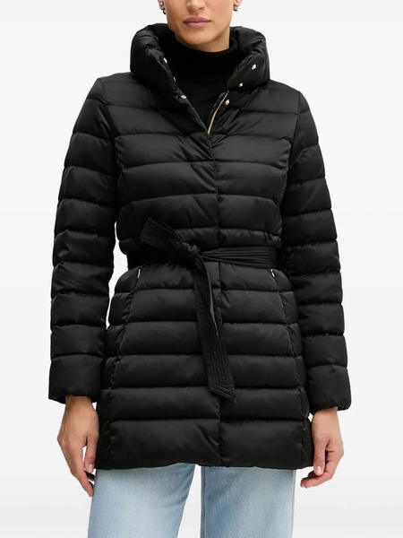 Geox Bettanie Belted Padded Coat - Black 