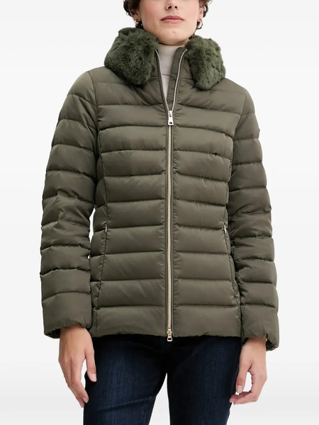  Geox Bettanie Texture-collar Quilted Jacket - Green 