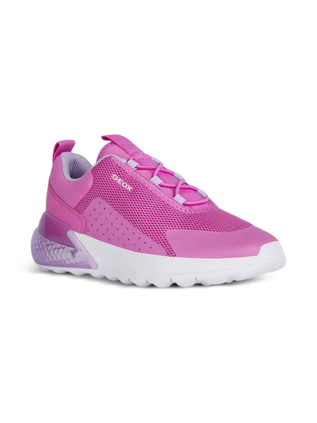  Geox Kids Activart Illuminus Mesh-panelled Sneakers - Pink 