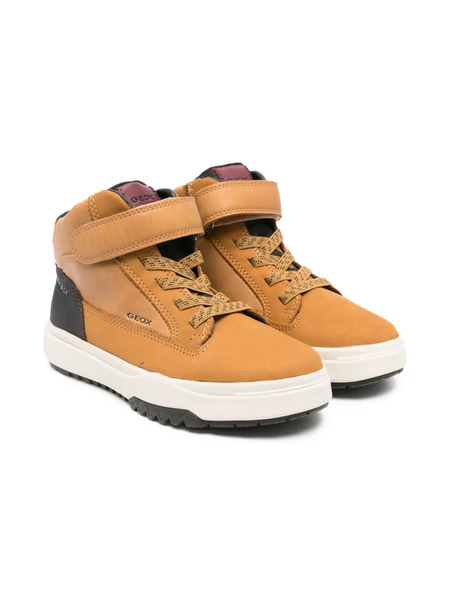  Geox Kids Bunshee Strap-lace Boots - Brown 
