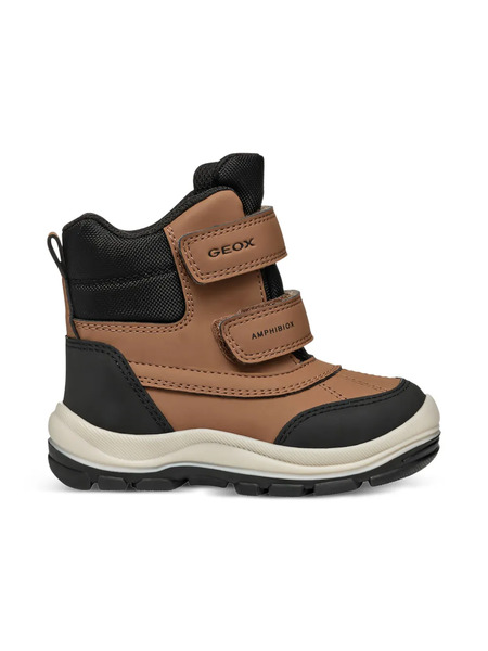  Geox Kids Flanfil Ankle Boots - Brown 