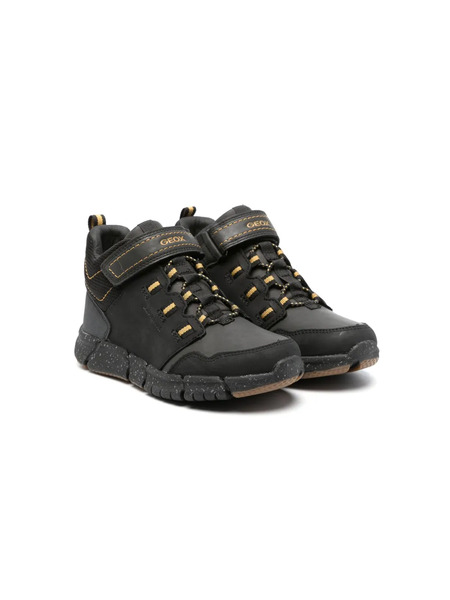  Geox Kids Flexyper Touch-strap Ankle Boots - Black 