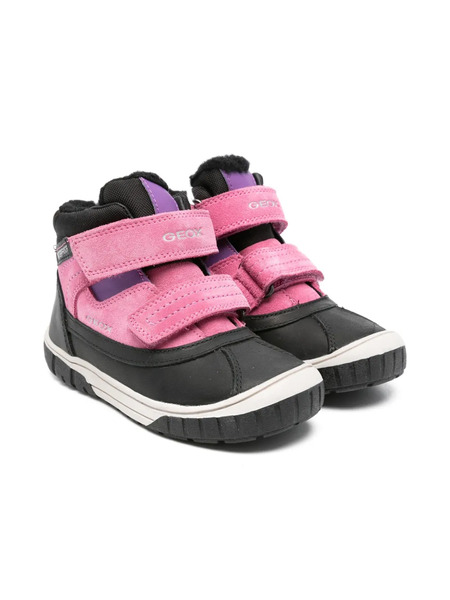  Geox Kids Omar Double-strap Padded Boots - Pink 