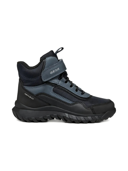  Geox Kids Simbyos High-top Waterproof Sneakers - Black 