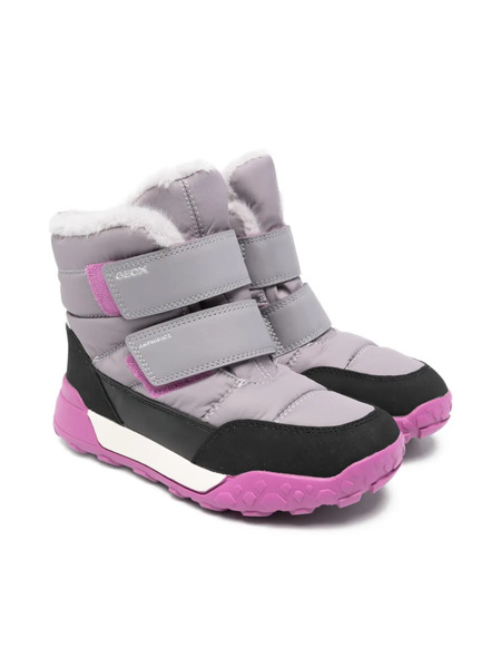  Geox Kids Trekkyup Boots - Purple 