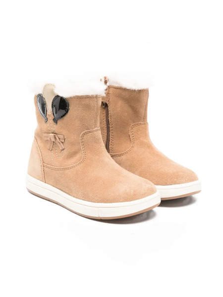  Geox Kids Trottola Booties - Brown 