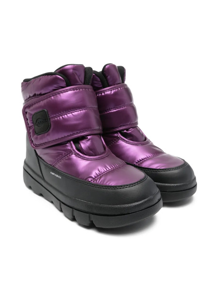  Geox Kids Willaboom Touch-strap Boots - Purple 