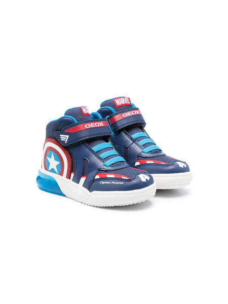  Geox Kids X Marvel Grayjay High-top Sneakers - Blue 
