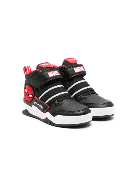  Geox Kids X Marvel Perth High-top Sneakers - Black 