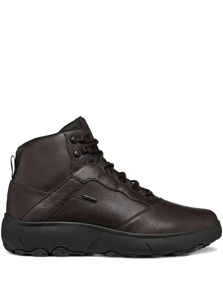  Geox Lace-up Leather Boots - Brown 