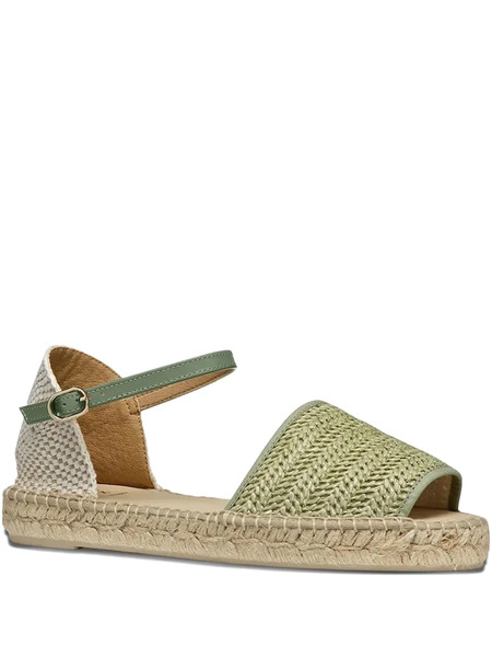  Geox Lampedusa Woven Espadrilles - Green 