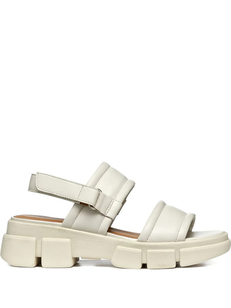  Geox Lisbona Double-strap Sandals - White 