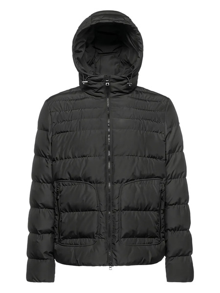  Geox Magnete Quilted Hooded Jacket - Black 