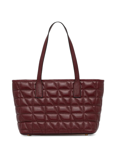  Geox Medium Gardren Quilted Leather Tote Bag - Red 