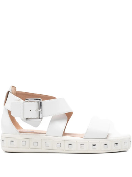  Geox 40mm Leelu Buckled Sandals - White 