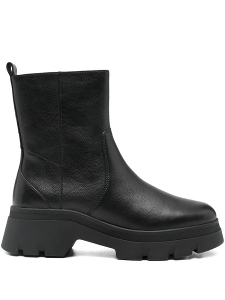  Geox 40mm Pluette Leather Boots - Black 