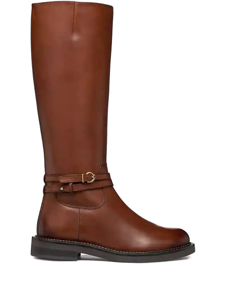  Geox 35mm Serilda Buckled Knee-high Boots - Brown 