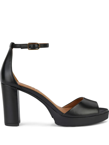  Geox 85mm Walk Pleasure Platform Sandals - Black 