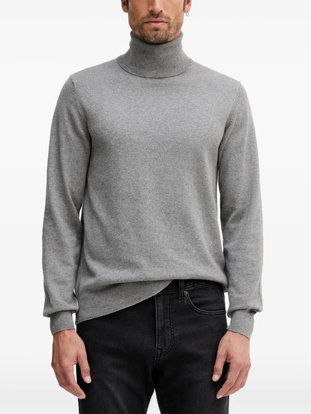  Geox Roll-neck Logo-plaque Sweater - Grey 