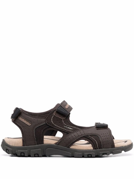  Geox Strada Double-strap Sandals - Brown 