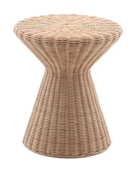  Gervasoni 1882 Bolla 12 Wicker Side Table (45cm X 40cm) - Neutrals 