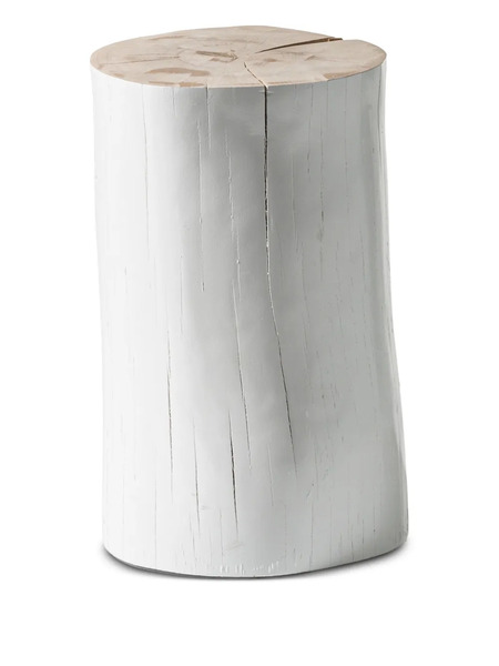  Gervasoni 1882 Log Large Beech-wood Side Table (42cm X 32cm) - White 