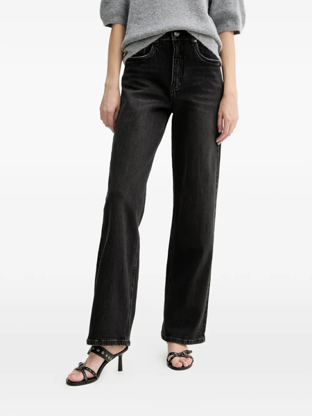  Gestuz Black Straight-leg Jeans 