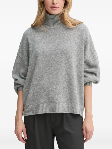  Gestuz Casia High-neck Sweater - Grey 